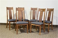 6 WALNUT TRACEY SIDE CHAIRS