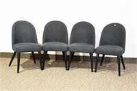 4 UPHOLSTERED "MANNY" SIDE CHAIRS