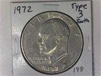 1972 Type 3 Earth Ike Dollar