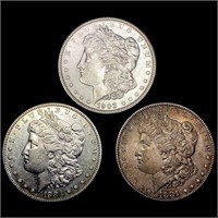 [3] Morgan Silver Dollars [1881-S, 1884-S, 1903]