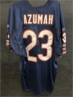 Game Worn Signed Azumah Jersey.