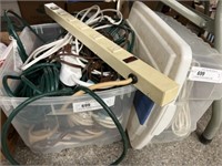 (2) Storage Totes with Extension Cords