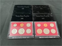 Nice Lot of 4 - US Proof Sets