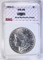 1900-O MORGAN DOLLAR RNG SUPERB GEM