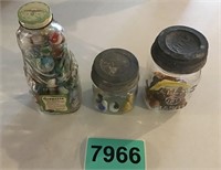 3 Jars of Marbles