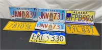 7 Alaskan License Plates