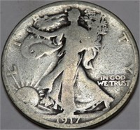1917 REV. s Walking Liberty Half Dollar $22CPG