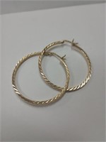 Goldtone earrings stamped 925