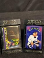 Joe Camel Zippo Lighters With Piano Joe And Nascar