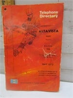 1972 ALTAVISTA & HURT TELEPHONE DIRECTORY AREA