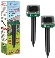 New RUNADI solar Mole Repellent 2 Packs Outdoor