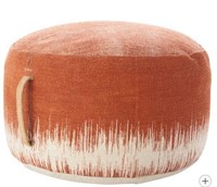 Mina Victory Life Styles Pouf - Orange