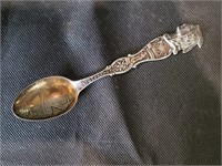 Antique Indian Teepee Sterling Silver Spoon