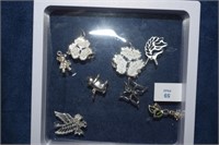 (8) Sterling Silver Charms in Display Box