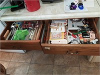 Contents of 3 Drawers in Kitchen