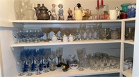 Top 3 shelve of kitchen China & glassware