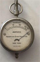 Vintage EveReady Amperes Gauge meter Pat. Aug