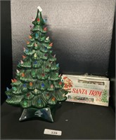 Vintage Cool Ceramic Lit Musical Christmas Tree.
