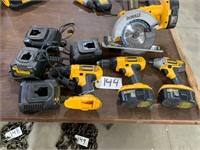 18v Dewalt Drills, Saw, Chargers