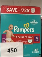 Pampers 148 diapers size 4