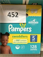 Pampers 128 diapers size 5