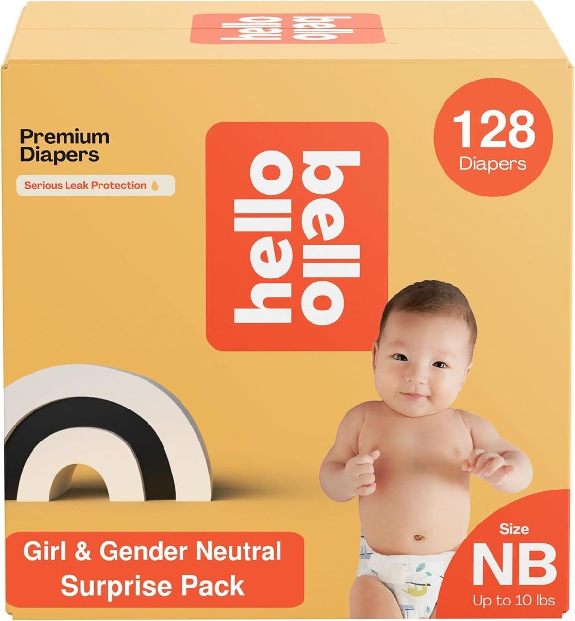 Hello Bello Premium Diapers  Size NB  128 Ct