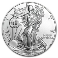 2012 1 Oz American Silver Eagle Bu