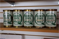 5 QUAKER STATE 1 QT. CANS