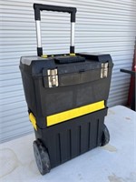 2 STACK PLASTIC ROLLING TOOLBOX
