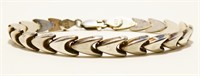 7" Sterling Silver Link Bracelet 7.4g