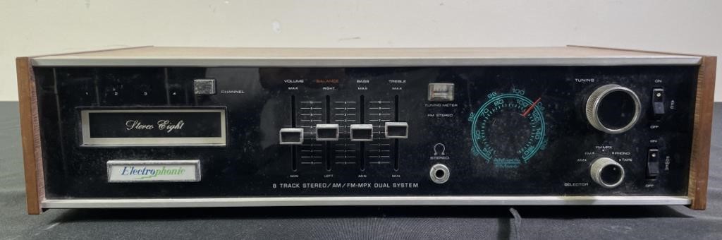 Electrophonic 8 Track/Radio Dual System Receiver