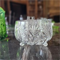 Cut Crystal Footed Bowl