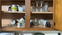 Misc glassware & Kitchen items