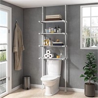 ALLZONE Over The Toilet Storage, White