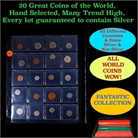 20 Great Coins of the World, hand selected, many t