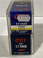 17 HMR 17 Gr CCI 100 Rounds