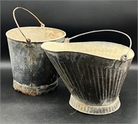 VTG GALVANIZED BUCKET & ASH BUCKET