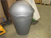 Umbra grey / silver garbage can