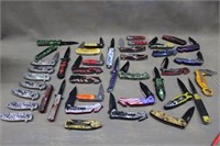 (40) ASSORTED POCKET KNIVES -SPRING ASSIST