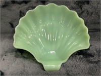 Jadeite Scallop Candy Dish