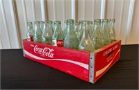 Streator IL Coca Cola Crate with  Bottles ( NS)