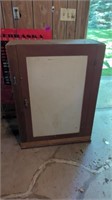 WOOD STORAGE CABINET (13"D X 31"W X 41