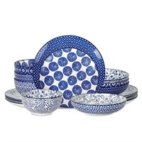 Selamica Ceramic 16-Pieces Dinnerware Set, Ceramic