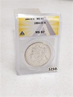 1884 CC Morgan Silver Dollar Coin