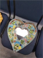 Heart mosaic mirror