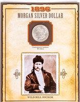 Coin 1896 Morgan Silver $ BU   Wild Bill Hickok