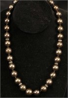19in. 30 TAHITIAN PEARLS & 1.20CT DIAMOND NECKLACE