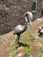 Cast aluminum Heron