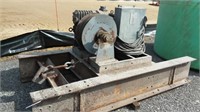 Large electric barge winch,