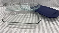 Miscellaneous Lot of Kitchen Glass Cookware.